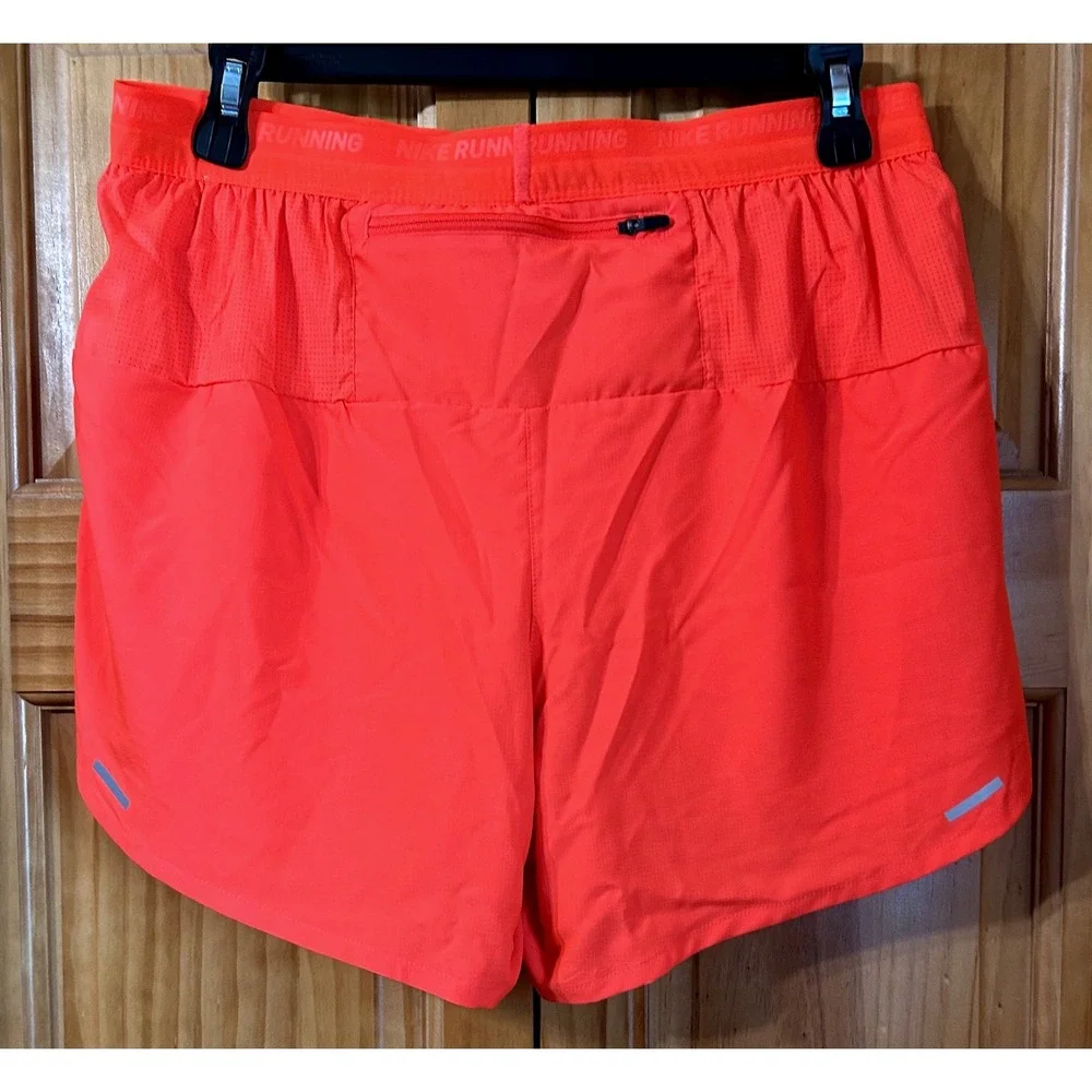 Nike Dri-FIT Stride Running Shorts‎ Men's Medium Orange Lightweight Athletic Gym